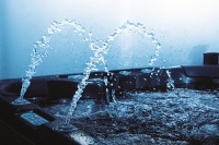 Фонтан с LED-подсветкой, пара, для бассейна 8 м